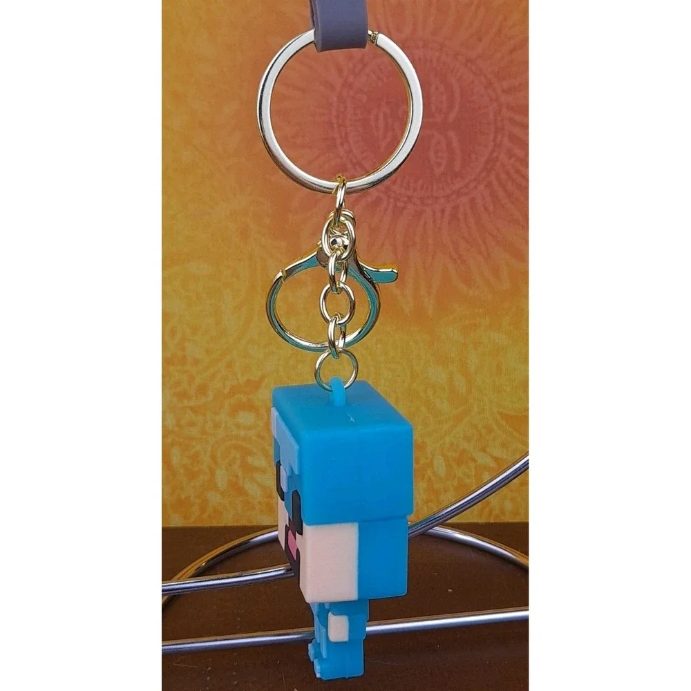 Armor Steve Minecraft‎ 3D PVC Keychain Backpack Video Game